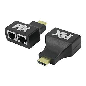 ADAPTADOR EXTENSOR HDMI CAT5/6 20M CHIP SCE