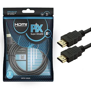 CABO HDMI 3M 2.1 8K ULTRA HD PIX  CHIP SCE  018-1030