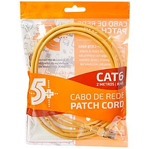 CABO REDE AMARELO CAT6  2 METROS CHIP SCE 018-1088