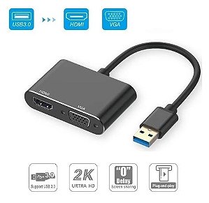 ADAPTADOR USB 3.0 X VGA/HDMI LOTUS LT-HD3040