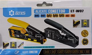 ALICATE CRIMPAR  R45 R47 CAT7 CAT6 CAT5 R11 R12  LOTUS LT-W07