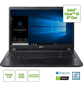 NOTEBOOK ACER ASPIRE CORE I3 8GB SSD SATA 240GB TELA 15.6 FULL HD WINDOWS 11 HOME PRETO A515-51 N17C4 SEMI-NOVO