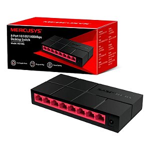 SWITCH MERCUSYS 8 PORTAS SOHO MS108G GIGABIT 10/100/1000