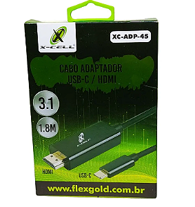 CABO USB  TIPO C MACHO X HDMI MACHO 1,80M 2.0 4K USB-C 3.1