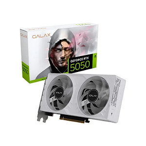 PLACA DE VIDEO RTX 5050 GALAX OC WHITE NVIDIA 8GB GDDR6 PCIE 5.0 128 BITS HDMI DISPLAY PORT 55NSL8MHCZBS