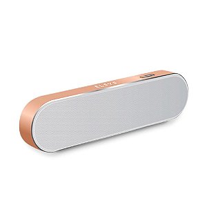 CAIXA DE SOM ELSYS BLUETOOTH PORTATIL AMBIENCE 6W DOURADO