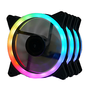 KIT FAN C/ 3 REDRAGON GC-F011 RGB 120MM C/ CONTROLADORA