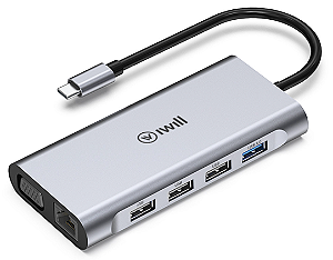 HUB USB TIPO C 11 EM 1 ULTRA IWILL 3.0 2094