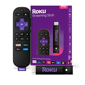 ROKU STREAMING STICK FULL HD C/CONTROLE DE VOZ