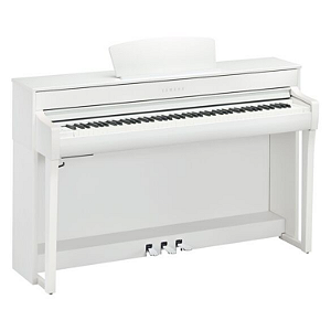PIANO DIGITAL YAMAHA CLAVINOVA CLP-725 COM MÓVEL BRANCO
