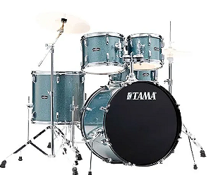 BATERIA ACUSTICA BUMBO 22" TAMA STAGESTAR ST52H5-SEM AZUL