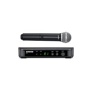 MICROFONE SEM FIO BASTAO SHURE BLX24BR PGA58 M15 PROFISSIONAL UHF