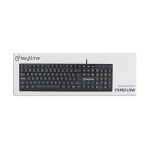 TECLADO OFFICE  TYPEFLOW USB 2.0 PRETO