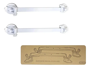 SUPORTE VEICULAR PARA STARLINK VENTOSAS BRANCO SUP 7468