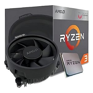 PROCESSADOR AMD AM4 RYZEN R3 3200G 4.0GHZ MAX BOOST 3.6GHZ BASE 6MB CACHE GPU INTEGRADA