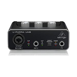INTERFACE DE ÁUDIO USB BEHRINGER U-PHORIA UM2