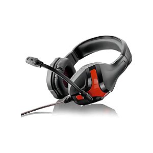 FONE DE OUVIDO COM MIC GAMER WARRIOR MULTILASER PH101 PTO E VERM.HARVE P2