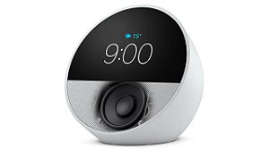 ALEXA ECHO SPOT  COM RELOGIO BRANCA