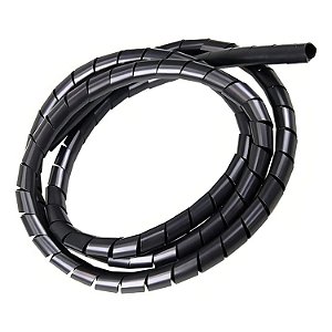 ORGANIZADOR DE CABOS 10MM PRETO 10 METROS