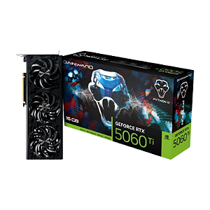 PLACA DE VÍDEO GAINWARD RTX 5060 TI PYTHON III 16GB GDDR7 128 BITS RAY TRACING