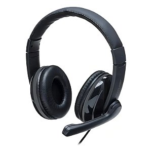 FONE DE OUVIDO HEADSET USB RAPOO MULTILASER - RA020 COM MICROFONE E SAIDA P2 PARA MONITORAMENTO