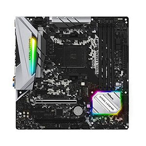 PLACA MÃE ASROCK B450M STEEL LEGEND AM4 DDR4