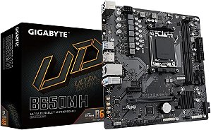 PLACA MÃE GIGABYTE B650M H AM5 DDR5 HDMI DISPLAYPORT USB 3.2 M.2