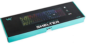TECLADO MECANICO GAMER  SHELTER VINIK LED RAINBOW 65403