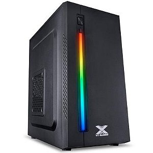 GABINETE GAMER VINIK AUSTRALIS PRETO LED RGB