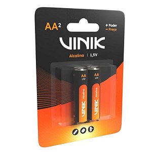 PILHA AA ALCALINA VINIK C/2