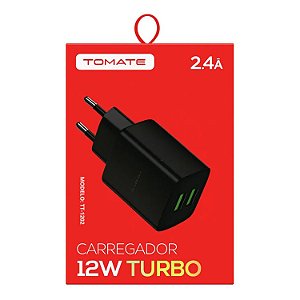 FONTE CARREGADOR TIPO C 5V 2.4A TOMATE 12W TT1202UC