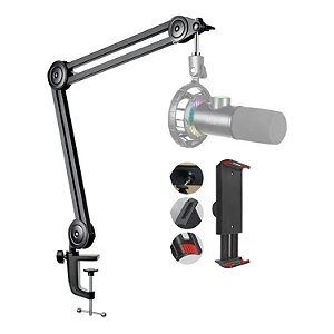 SUPORTE MICROFONE TOMATE MTG-034 BRAÇO ARTICULADO