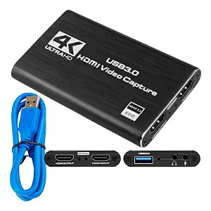 PLACA CAPTURA HDMI PARA USB 3.0 4K TOMATE MST-410