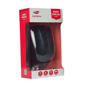 MOUSE SEM FIO C3 TECH PRETO M W20BK