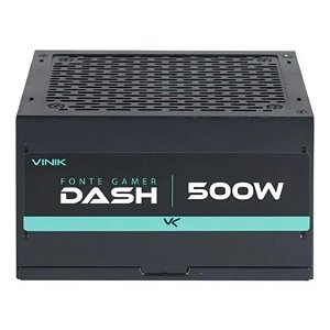 FONTE ATX DASH 500W  PRETO VINIK