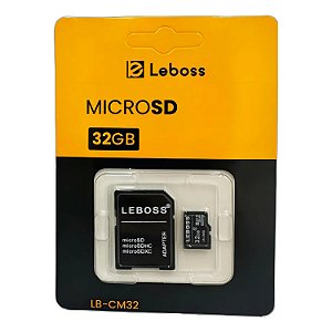 CARTAO DE MEMORIA MICRO SD 32GB LEBOSS CLASSE 10