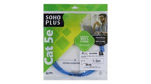 CABO DE REDE PATCH CORD CAT5 1.5M FURUKAWA SOHO PLUS AZUL