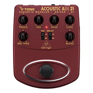 PEDAL PARA VIOLÃO V-TONE ACOUSTIC DRIVER DI ADI21 BEHRINGER