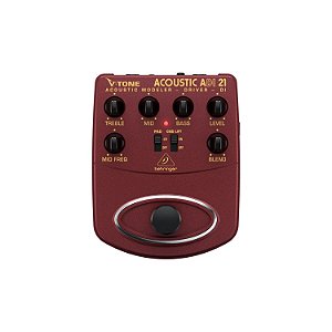 PEDAL BEHRINGER PARA VIOLÃO V-TONE ACOUSTIC DRIVER DI ADI21
