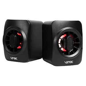CAIXA DE SOM GAMER VINIK ECLIPSE 6W 2.0 LED RAINBOW VSPKG6WEC