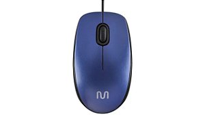 MOUSE USB COM FIO MF400 1200DPI  MULTILASER AZUL MO388
