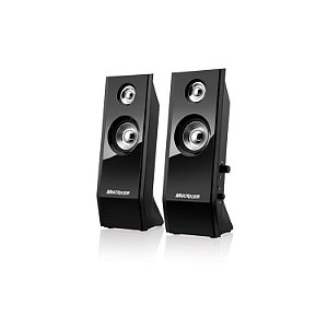CAIXA DE SOM PARA COMPUTADOR MULTI BLACK PIANO USB SP091 D11547 8W