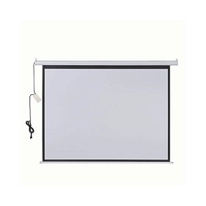 TELA DE PROJECAO MULTILASER AC355 ELÉTRICA COM CONTROLE REMOTO 220V 2,03M X 1,52M