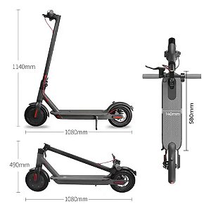 PATINETE ELÉTRICO STARMEGA 350W 30KM AUTONOMIA ST748 (BAT 36V 7.8AH)