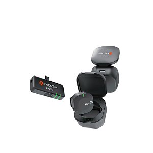 MICROFONE DE LAPELA KADOSH SEM FIO WIRELESS TIPO C KVLOG1