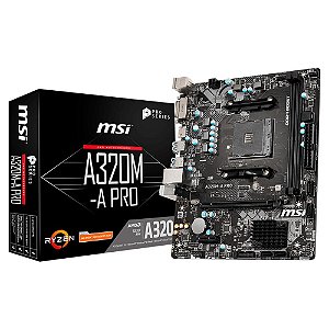 PLACA MAE AM4 MSI A320M-A PRO AMD DDR4