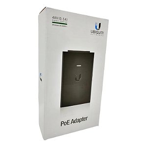 FONTE POE COMPACTA 48V 24W G BR  24W 0.5A  BIVOLT UBIQUITI  PRETA