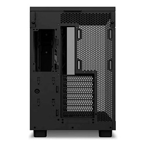 GABINETE GAMER NZXT H6 FLOW EDITION MID TOWER  ATX LATERAL EM VIDRO COM FANS PRETO