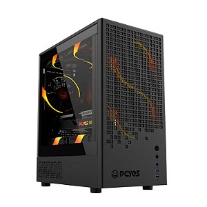 GABINETE GAMER PCYES OZARA BLACK VULCAN