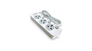 FILTRO DE LINHA 3 TOMADAS PADRAO EUROPEU  BRANCO LEMOX  LEY-1630